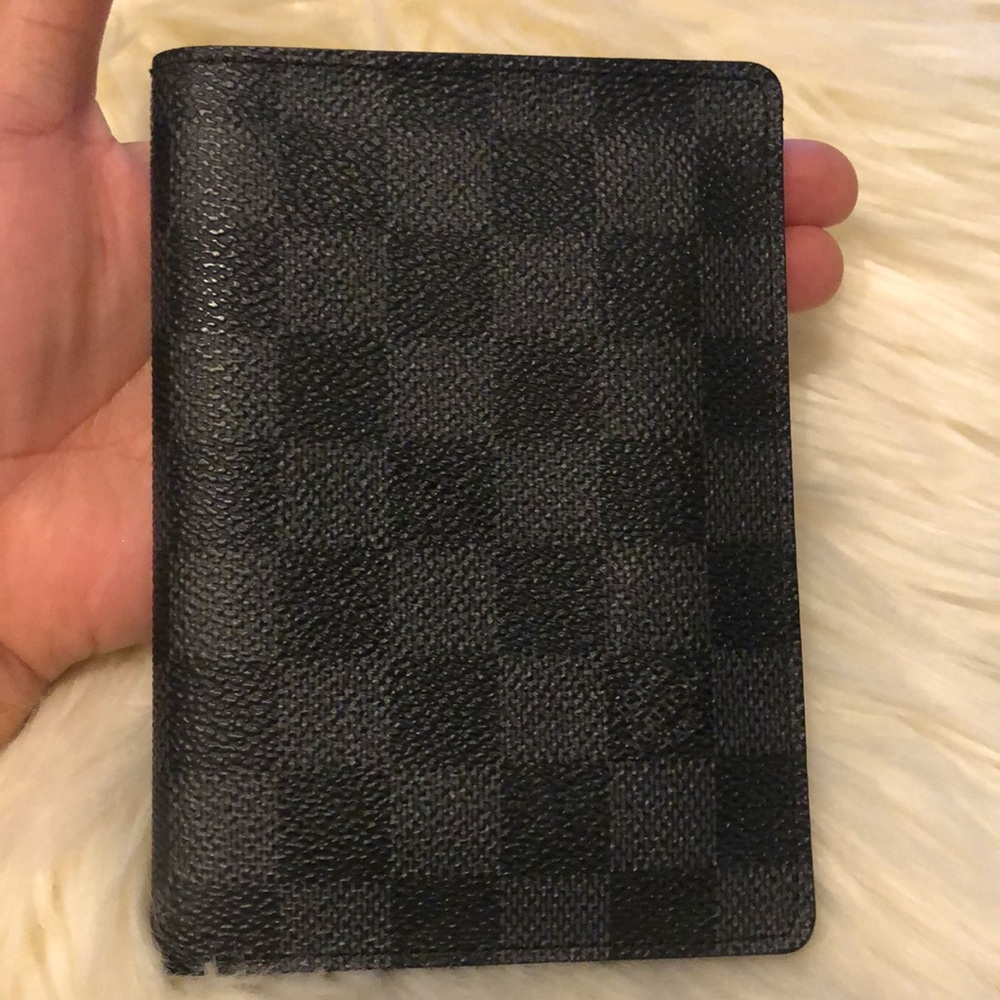 LV Damier graphite passport holder. Authentic.